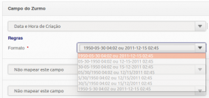 Formato de Data e Hora