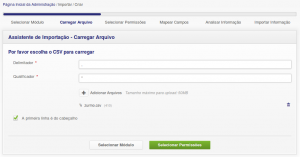 Importar - Passo 2