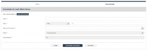 Converter Lead e Criar Oportunidade