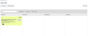 Visão detalhada do painel Kanban