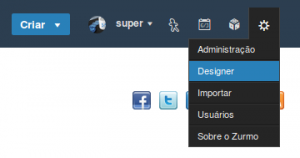 Acesso a ferramenta de Designer