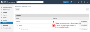 Visualizar usuários de uma função no Inovatize Zurmo CRM