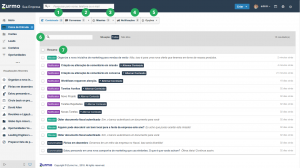 Caixa Entrada do Inovatize Zurmo CRM